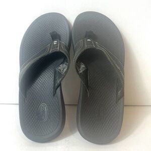Chaco Classic Men's 8 Black Thong Summer Beach Sandals Slip On Casual Flip Flops